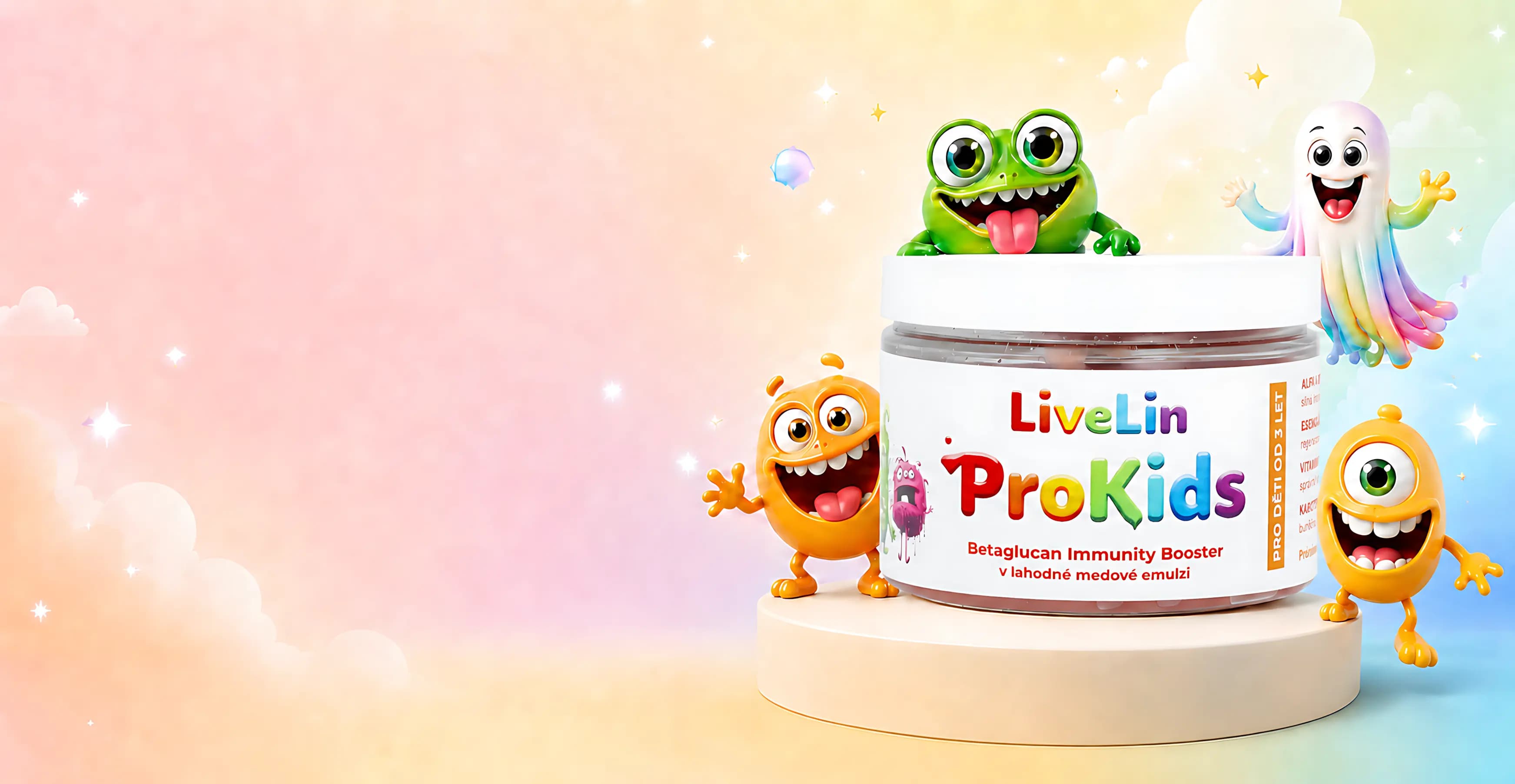 LiveLin ProKids medová emulze pro podporu dětské imunity